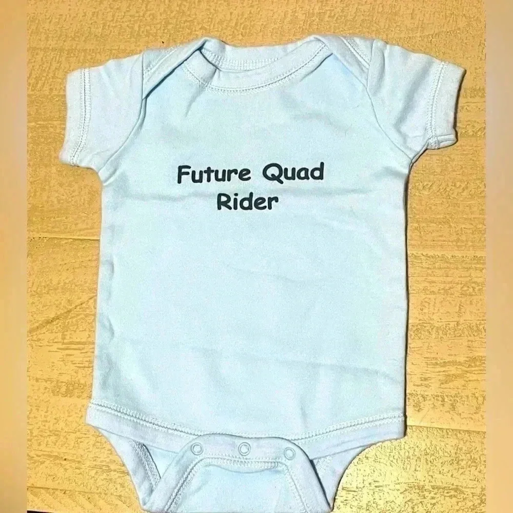 3/6 month onesie quad rider
